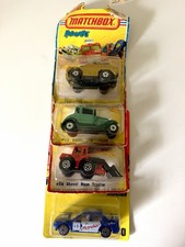 Matchbox Mixed Lot Of 4 Vintage Diecast Cars Sealed In Blisters 1:64