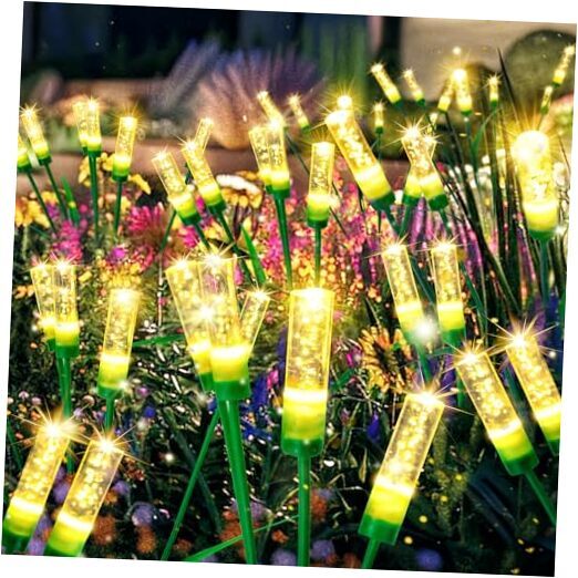 Solar Lights Outdoor, Upgraded IP65 Waterproof Solar Garden Lights, Solar