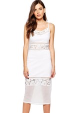 White French Connection Lucky Layer Midi Dress