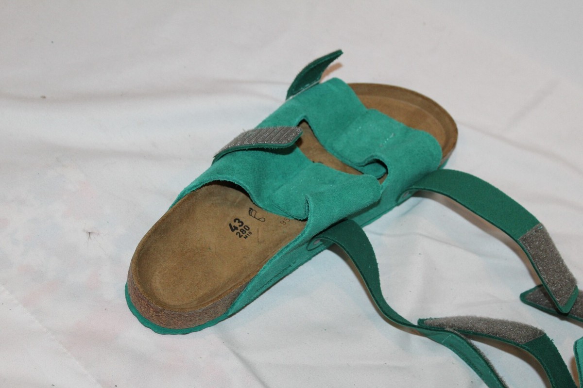 BIRKENSTOCK Uji Slide Sandal Digital Green Genuine Leather  display picture 2