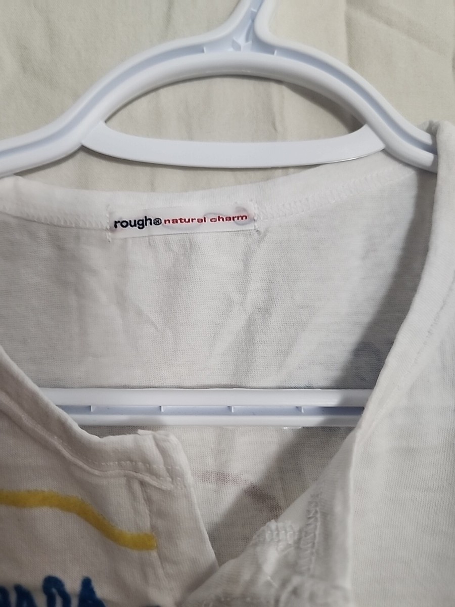 rough natural charm Tシャツ コットン100 ホワイト M rough natural charm Tシャツ コットン100 ホワイト M