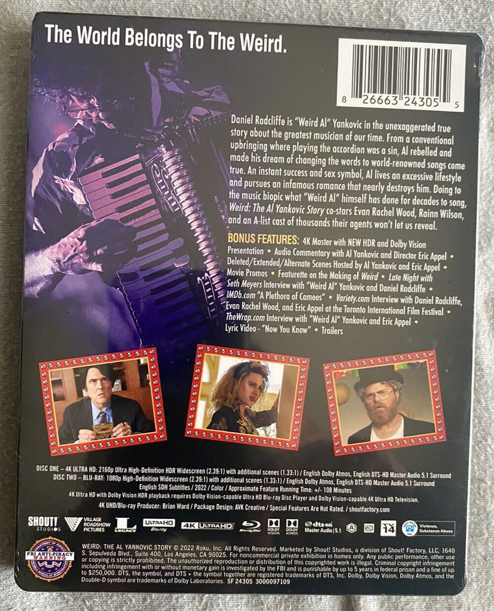 Weird: The Al Yankovic Story 4K Steelbook (4K UHD + Blu-ray