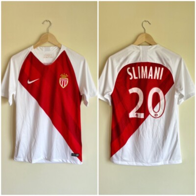 AS Monaco Islam Slimani 2018/2019 Home Football Shirt Jersey