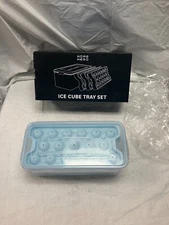 HOME HERO Ice Tray - Ice Cube Trays for Freezer Set Of 3 Shapes with Lock Box