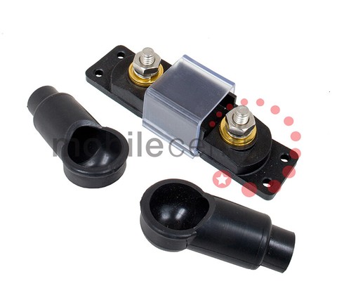 VTE ANB740N7N14 black 300 amp ANL inline fuse holder M8 terminal insulator cover - Picture 2 of 4
