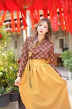 Modern Hanbok Set Shirt Skirt Design by Boraunnii Brand