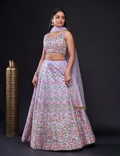 LEHENGA CHOLI LENGHA INDIAN BOLLYWOOD NEW DESIGNER WEDDING PARTY PAKISTANI WEAR