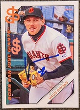 Vaun Brown Signed IP 2022 San Jose Giants Card #7 San Francisco Giants!