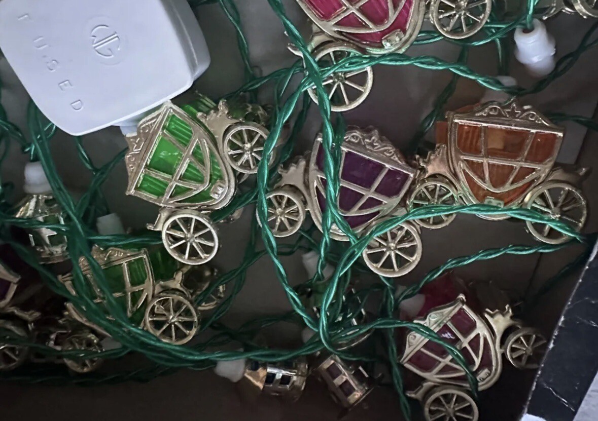 Vintage Pifco Cinderella Carriage Christmas Tree Lights eBay