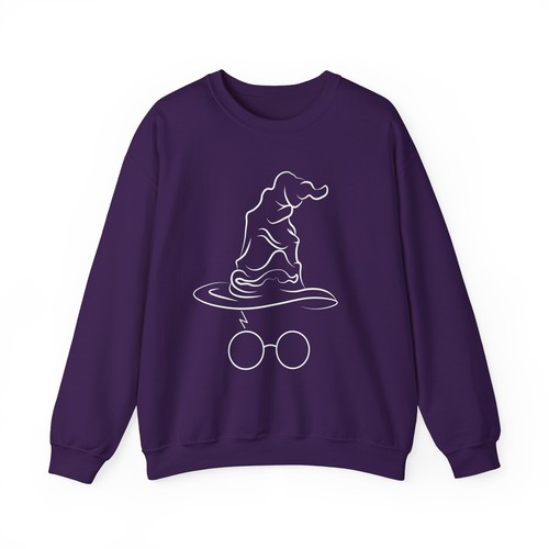 Harry Potter Sweater Sorting Hat Sweatshirt Hogwarts Wizardry Shirt Unisex - Picture 25 of 32