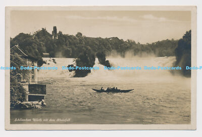C011143 Schlosschen Worth mit dem Rheinfall. Frau L. Santer. E. Goetz. 1930