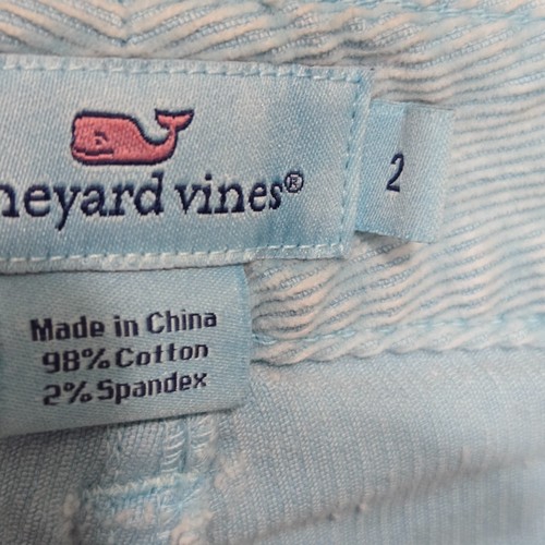 Vineyard Vines Corduroy Jeans Womens 2 Light Blue Pants Low Rise Ankle - Picture 9 of 12