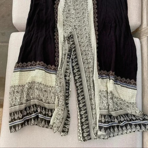 Nuevo con etiquetas Mono Free People Hazel Estampado Mixto Pierna Ancha Negro Talla XS - Imagen 7 de 11