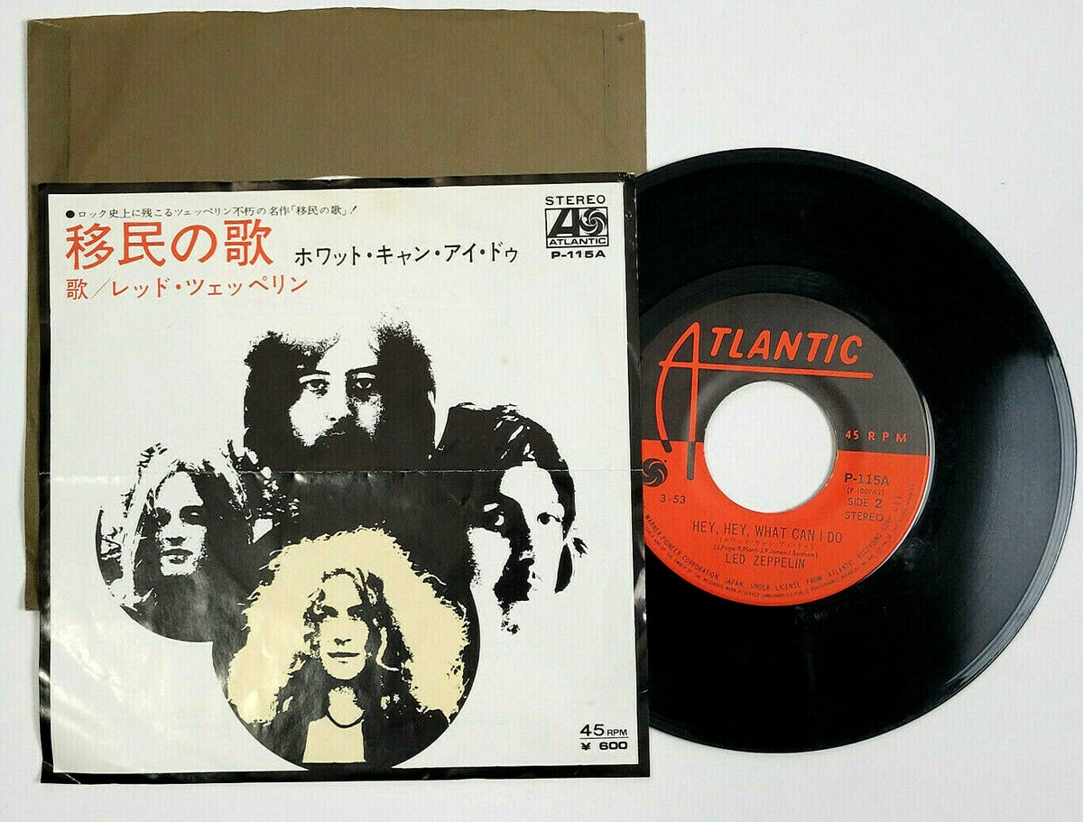 LED ZEPPELIN - HEY, HEY WHAT CAN I DO / IMMIG - W/ PICTURE