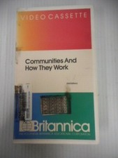 Britannica Encyclopedia Educational Video Communities And How They Work VHS
