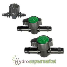 4MM, 13MM, 19MM INLINE VALVE - POND, HYDROPONICS, IRRIGATION, TUBE, PIPE