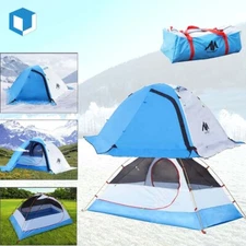 4 Season Waterproof Double Layer Tent 2 Person Ultralight fr Camping Backpacking