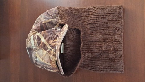 Cabela's GoreTex Advantage Max 4 Camouflage Hat 2XL Camo Cap Attached Balaclava - Picture 2 of 5
