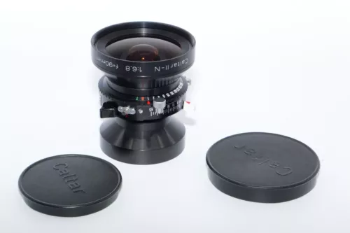 Caltar II-N 90mm f6.8 lens 4x5 W.A. Lens. Made in Germany by Rodenstock. Copal 0