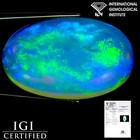 35.39 Ct IGI Certified Natural Ethiopian Opal Gemstone Oval Cabochon Cut — photo 1