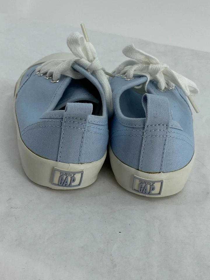 Zapatillas Tenis Baby Gap Azul Lona Plana Talla 10 Usadas en Excelente Condición Foto 3 de 4