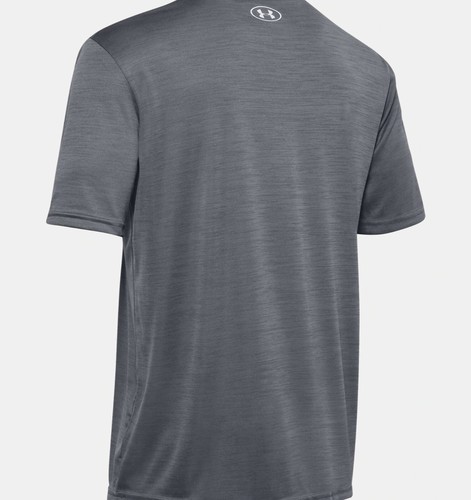 Under Armour Men's UA Velocity V-neck Short Sleeve (Black/White - 002, Small) - Picture 6 of 6
