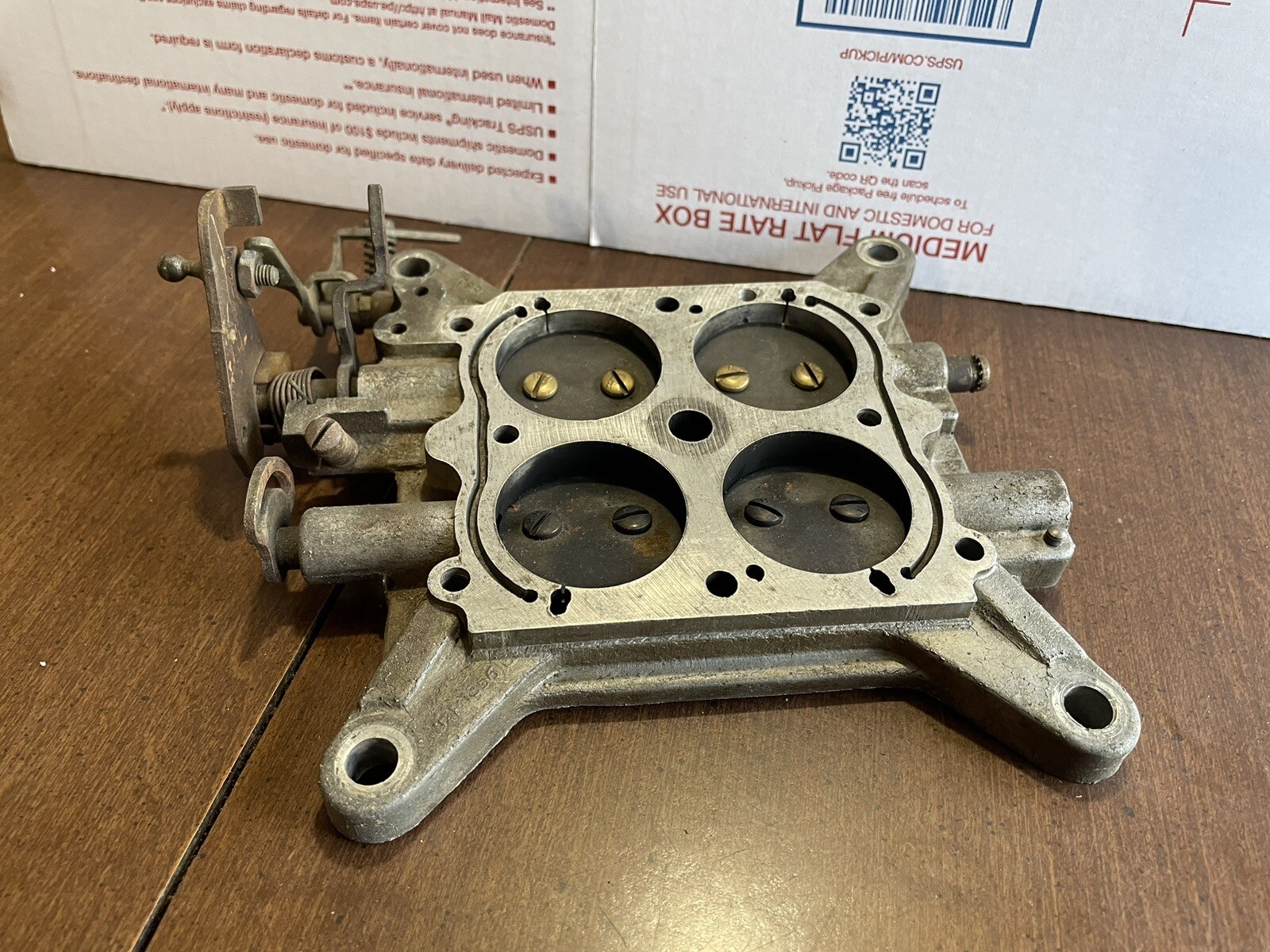 Holley carburetor base plate 4 Barrel 4bbl Vacuum Secondary eBay