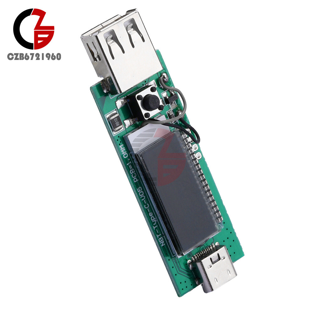 Type-C PD Fast Charging Protocol Decoy Trigger Module Aging Test Board with LCD