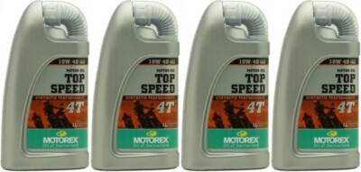 MOTOREX 4T Top Speed SAE 10W-40 Motorrad Motoröl 4x 1l = 4 Liter