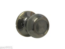 Dummy Antique Brass Round Knob Door Lock lockset knobs one side closet handle