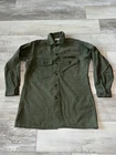Vintage 1976 Vietnam OG-107 Sateen Military Utility Shirt M 15.5x31