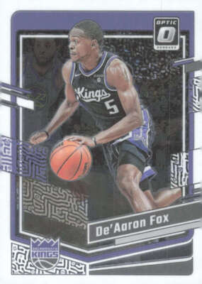 De'Aaron Fox Base ディアロン・フォックス DE'AARON FOX 2023-24 Donruss Optic Base #52 NBA Sac Kings ID