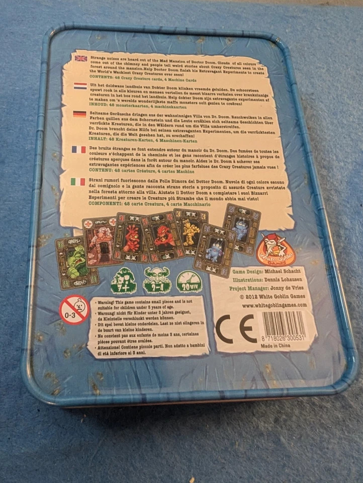 Tarjeta Stronghold Games Crazy Creatures Of Dr Gloom Michael Schacht ENVÍO GRATIS Foto 2 de 3