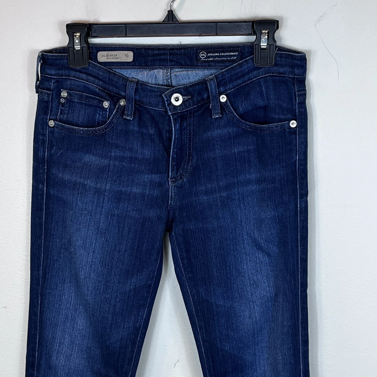 AG Adriano Goldschmied The Stevie Slim Straight Jeans Sz 28 eBay