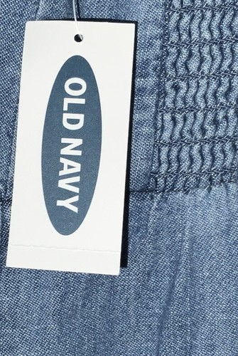 Old Navy Tie-Front Cami Tank Top Women’s Small Chambray Medium Wash NEW - Picture 14 of 21