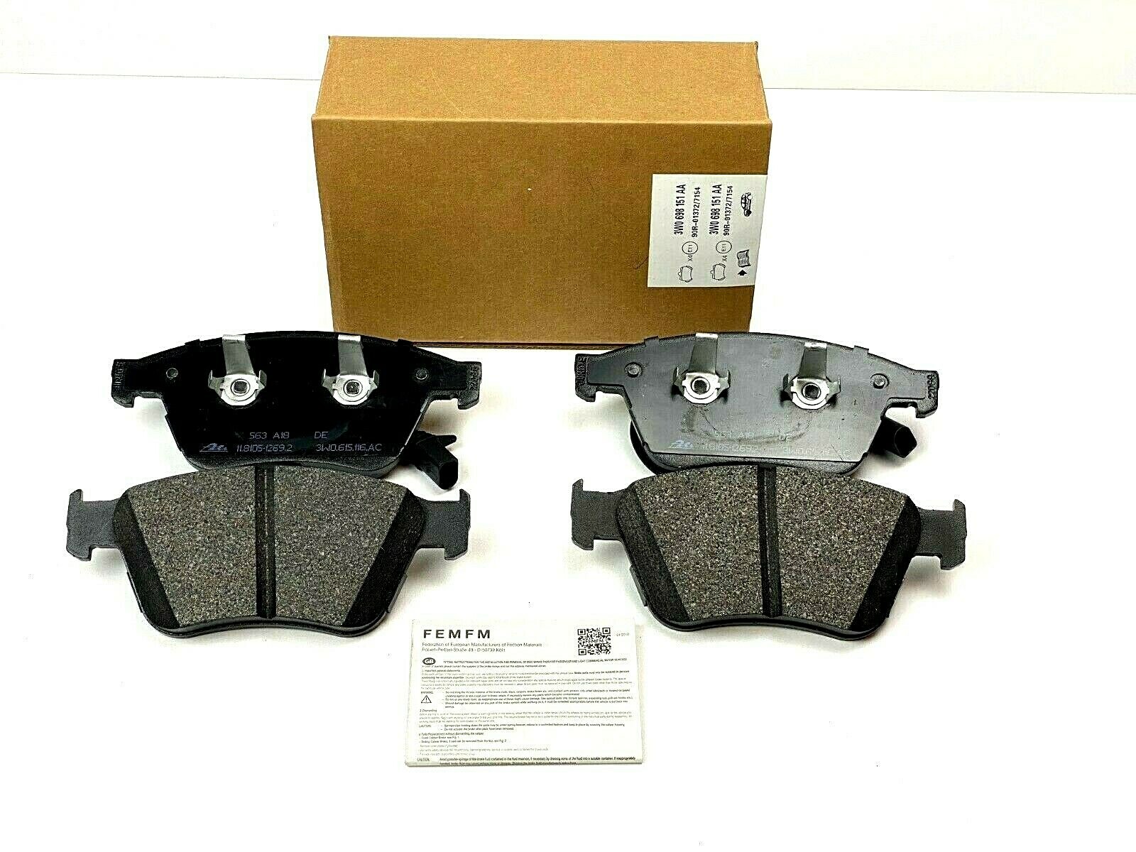 🚚Bentley Continental Gt, Gtc & Flying Spur Front Brake Pads - Genuine
