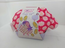 Baylis & Harding PRETTY PONY at Funky Farm PIGGY BANK Plush Pink Gift Teddy New