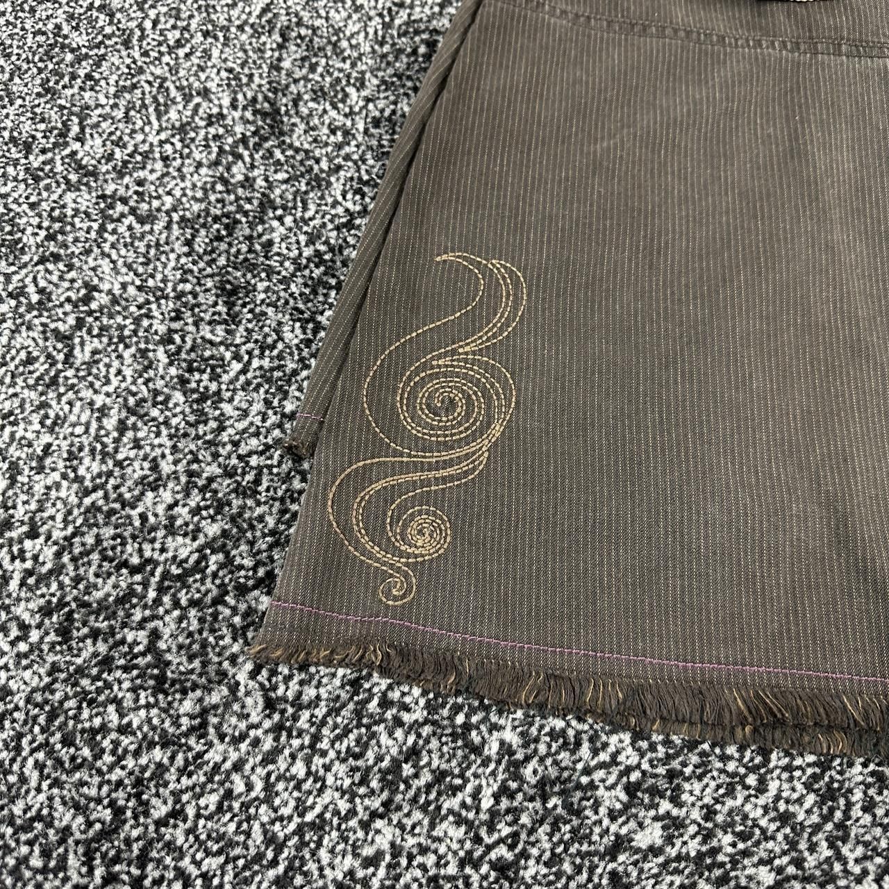 Women's FatFace Brown Hippie Y2K Skirt Size 8 image 2