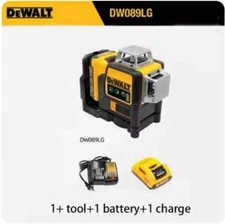 DeWalt DW089LG 12V Green Line 3 x 360 Laser Level Laser + battery + charger