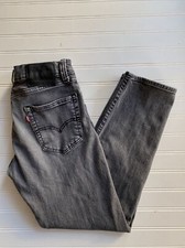 502 Levi s Premium Quality Mens Taper Fit Flex Jeans 29x32 Gray/Black Stretch