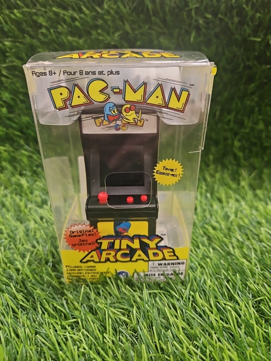 Pac-Man Tiny Arcade Game World's Smallest Miniature Keychain - Working!