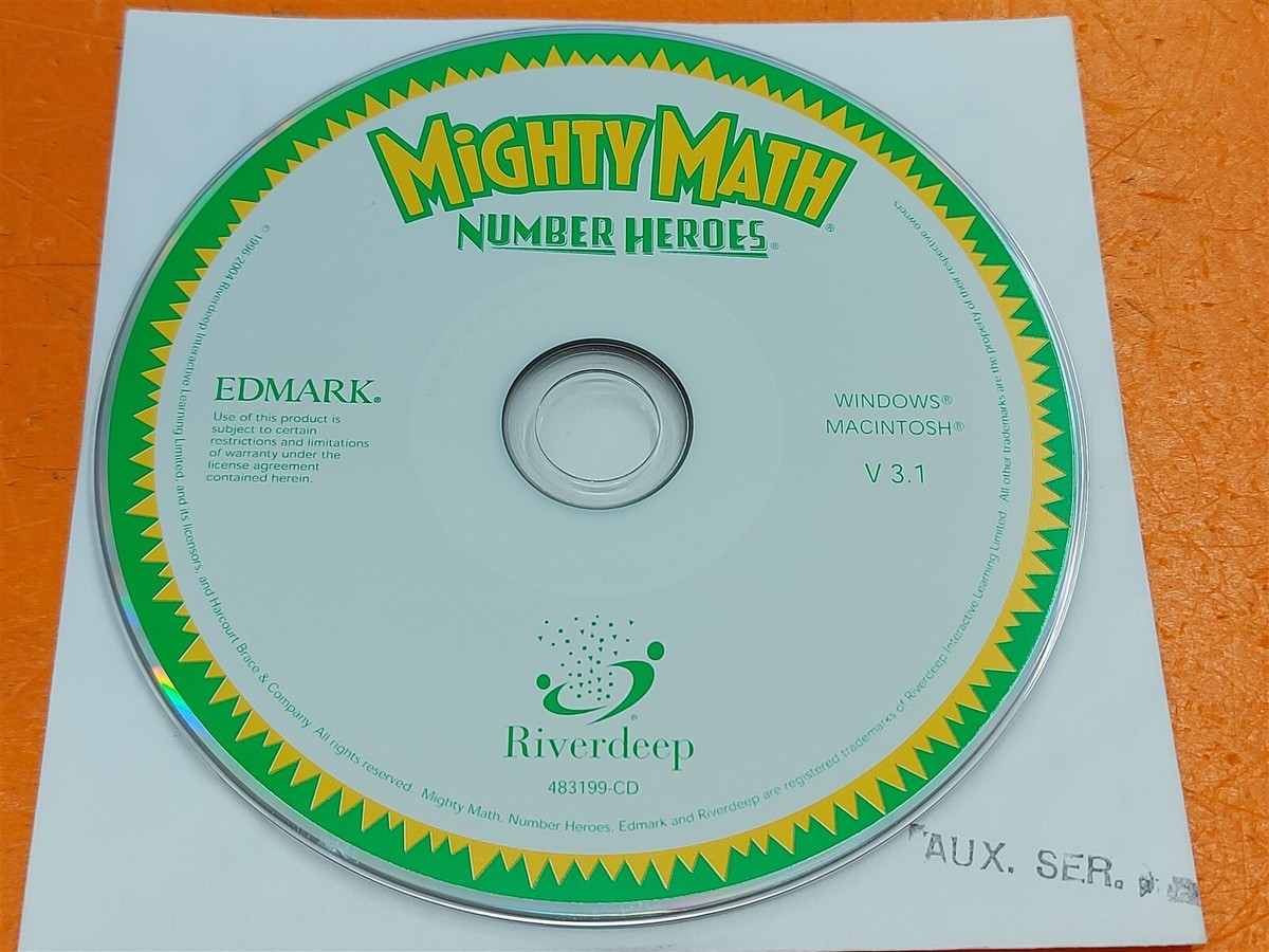 PC CD-ROM Edmark Mighty Math: Number Heroes V3.1 Windows/Mac | eBay