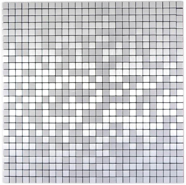 Mosaik Alu GebüRstet Silber Selbstklebend Bad Wand Fliesenspiegel WB200-L5S-image
