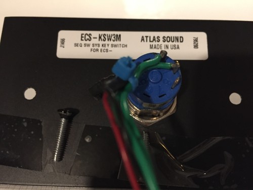 ETA Systems, Atlas Sound System Key Switch, ECS-KSW3M,Black, Open Box - Picture 3 of 5