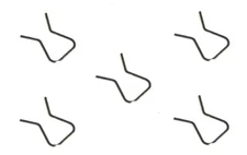 5 Pc Door Window Metal Clip Crank Retainer Roll Up Winder Handle Retaining Clips