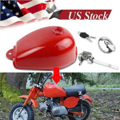 #ad Fuel Tank Gas tank for Monkey Z50 Bike Z50R Bike red color W Petcock Key New $85.32