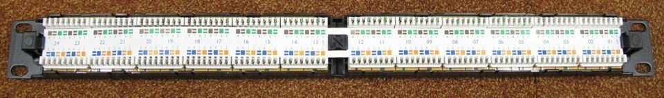 HellermannTyton MegaBand 1U 24-Port Patch Panel RJ-45 Cat5e 1/2408-NMB-HD/Black - Image 2 of 2