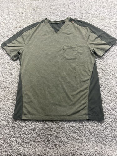 Lululemon Shirt Herren Large Grün Kurzarm V-Ausschnitt Sport Training Atmungsaktiv - Bild 1 von 8