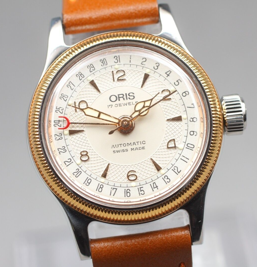 New Belt 【NEAR MINT】ORIS Pointer Date 7464-C Big Crown
