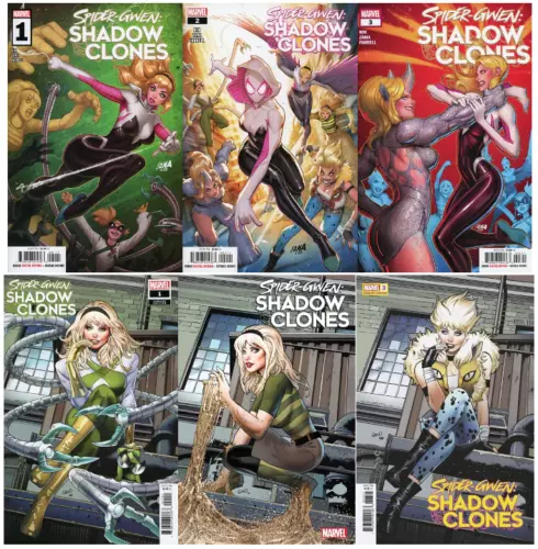 Spider-Gwen Shadow Clones #1 2 3 NAKAYAMA & Land TRADE Variant SET Lot 2023